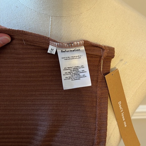 Reformation brown sleeveless turtleneck top - Picture 9 of 9